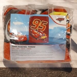Disney Pixar Cars Twin size Throw Raschel Blanket